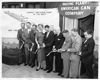 November 28, 1955 — Ribbon cutting ceremony for the American Can Company's expanded manufacturing plant